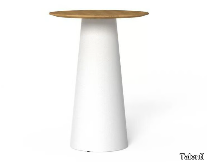 DOLCEVITA - Steel and wood high table _ Talenti