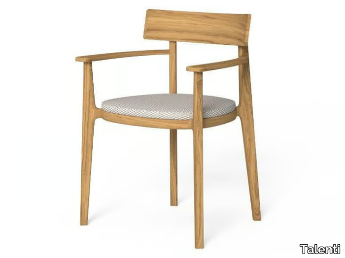 EVER - Teak garden chair open back _ Talenti