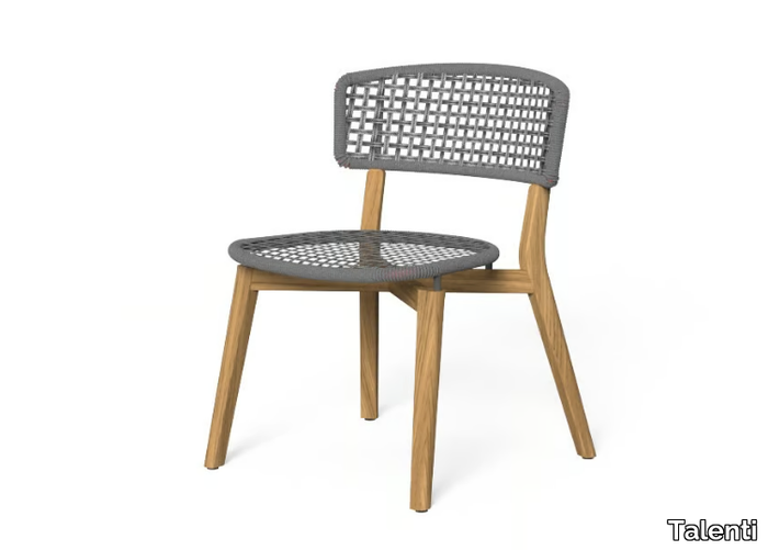 MOON TEAK - Nautical rope garden chair _ Talenti