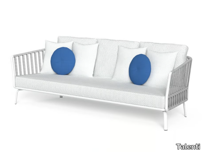 MILO - 3 seater garden sofa with removable cover _ Talenti