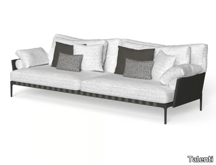 SALINAS - 4 seater fabric garden sofa with removable cover _ Talenti