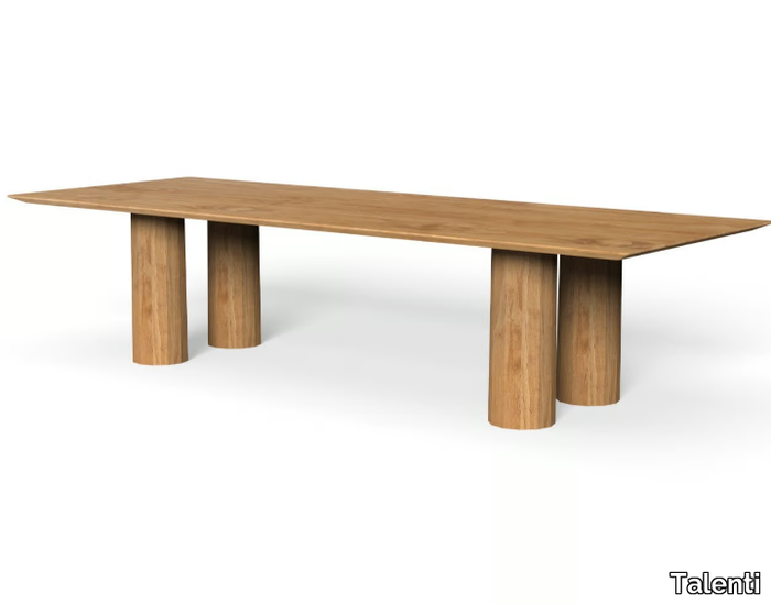 SALINAS - Rectangular wooden garden table _ Talenti