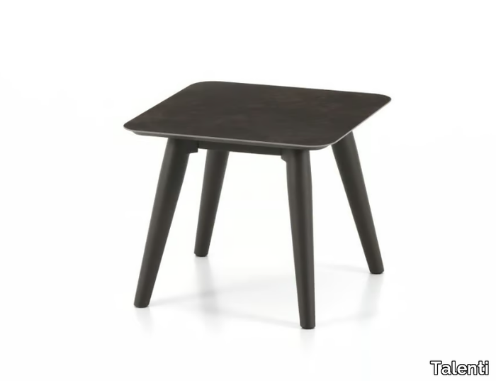 MOON ALU - Square garden side table _ Talenti