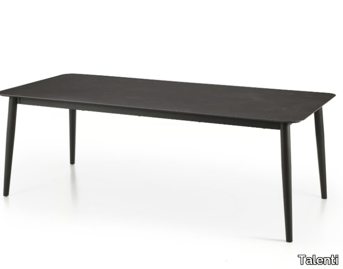 MOON ALU - Rectangular garden table _ Talenti