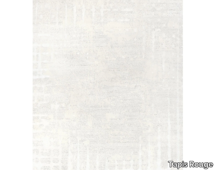 SIX WHITE - Rectangular handmade rug _ Tapis Rouge