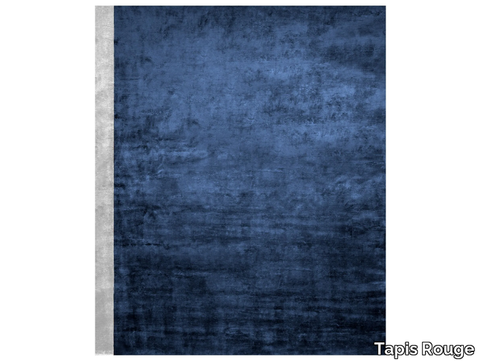 COLOR BLOCK DEEP BLUE - Rectangular handmade rug _ Tapis Rouge