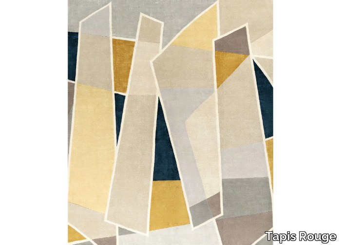 GALERIES LAFAYETTE - Rectangular handmade rug _ Tapis Rouge