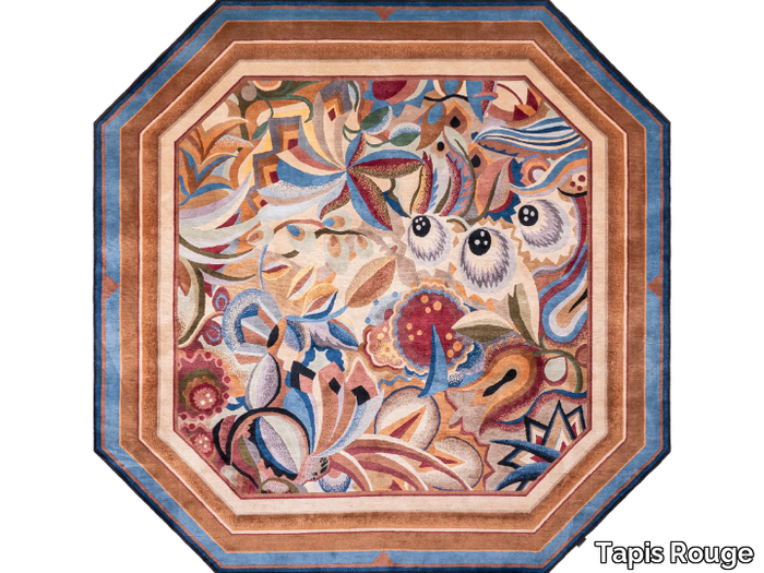 LELEU PAULINE ORANGERY - Handmade silk rug _ Tapis Rouge