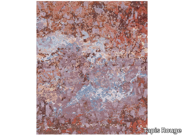 VOLCANIC SAGA - Rectangular handmade rug _ Tapis Rouge