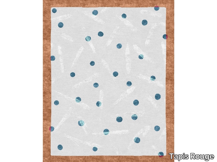 YUKI OCRE - Handmade rectangular rug _ Tapis Rouge