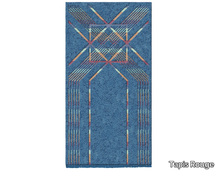 BALI WAVE - Rectangular handmade wool rug _ Tapis Rouge