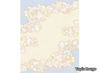 CLOUDS - Handmade rectangular rug _ Tapis Rouge