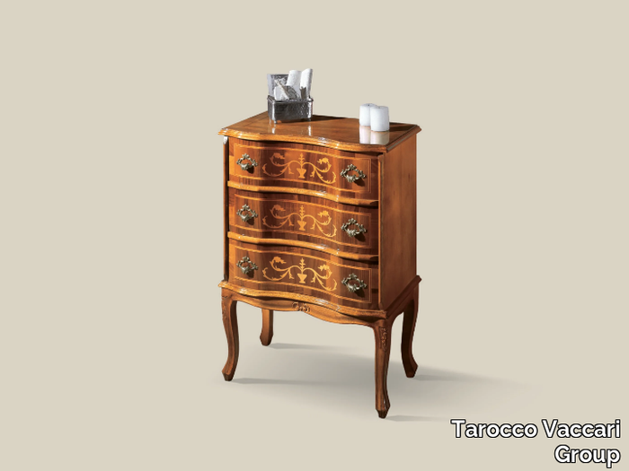 035 - Rectangular wooden bedside table with drawers _ Tarocco Vaccari Group