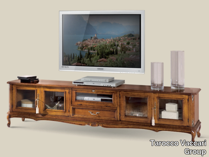 5121 - Wooden TV cabinet with doors _ Tarocco Vaccari Group