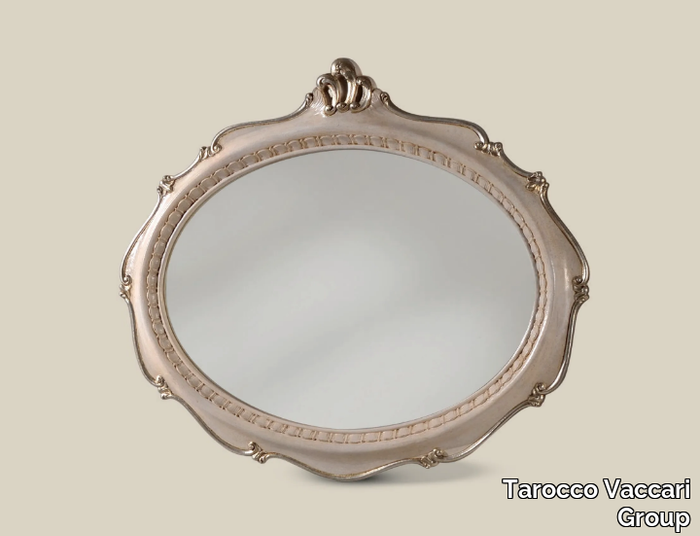 5474 - Oval framed wooden mirror _ Tarocco Vaccari Group