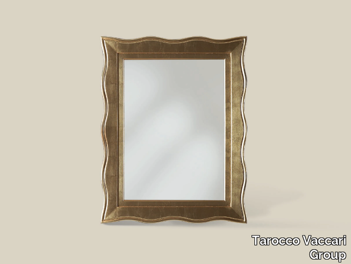 5426 - Framed rectangular wooden mirror _ Tarocco Vaccari Group