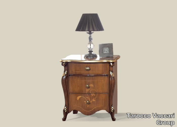 5431 - Rectangular wooden bedside table with drawers _ Tarocco Vaccari Group