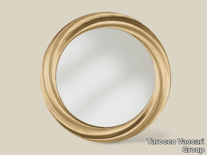 SP9110 - Round framed wooden mirror _ Tarocco Vaccari Group