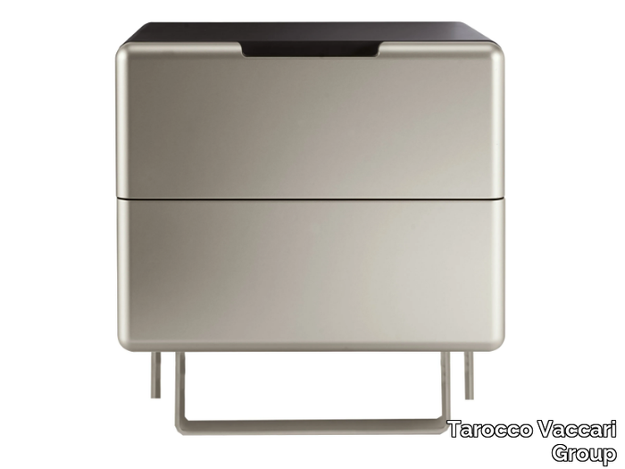 UN411-DI - Rectangular wooden bedside table with drawers _ Tarocco Vaccari Group