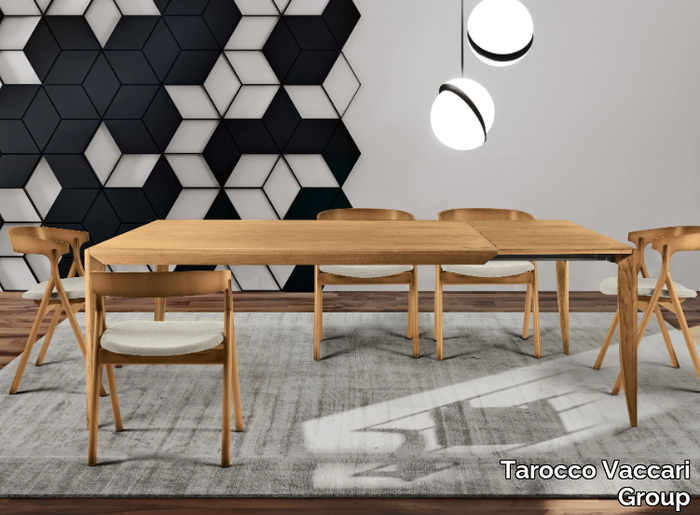 UN408-160 - Extending rectangular ash table _ Tarocco Vaccari Group