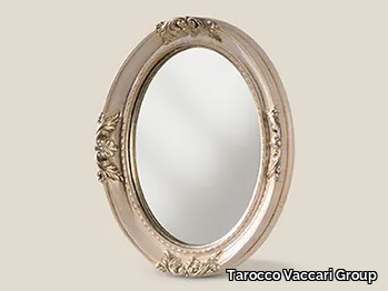 5470 - Oval framed wooden mirror _ Tarocco Vaccari Group