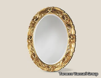 SP7401 - Framed oval wooden mirror _ Tarocco Vaccari Group