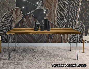 UN471-220 - Rectangular oak and resin table _ Tarocco Vaccari Group