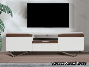 UN401-TV - Wooden TV cabinet with cable management _ Tarocco Vaccari Group