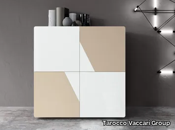 UN436L-V4 - Wood and glass highboard with doors _ Tarocco Vaccari Group