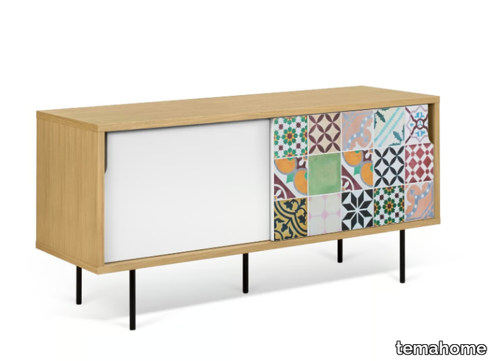 DANN TILES - Sideboard with sliding doors _ temahome