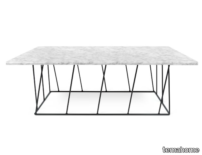 HELIX - Rectangular marble side table _ temahome