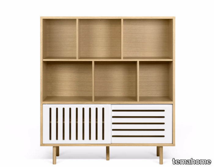 DANN STRIPES - Highboard with sliding doors _ temahome