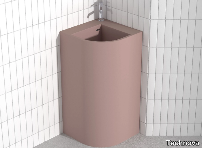 ANGLE LATMA - Corner Pietraluce® washbasin _ Technova