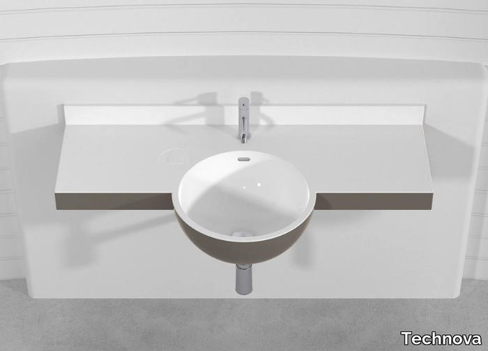 SFERA PLTS1 - Wall-mounted Pietraluce® washbasin _ Technova