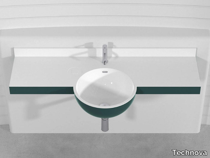 SFERA PLTS2 - Wall-mounted Pietraluce® washbasin _ Technova