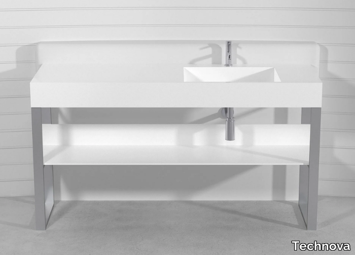 SQUARE CONSOLLE LCTA1 - Single Pietraluce® console sink _ Technova