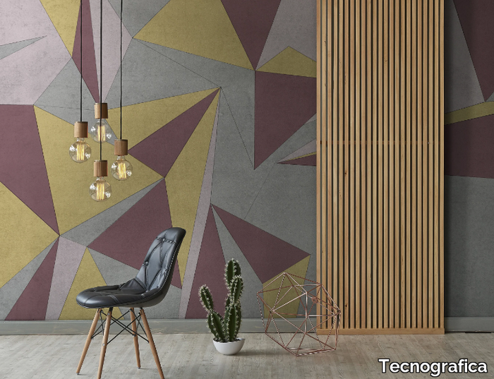 AREA - Geometric nonwoven wallpaper _ Tecnografica