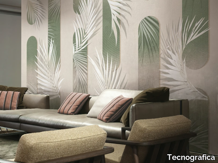 FLINT - Tropical nonwoven wallpaper _ Tecnografica