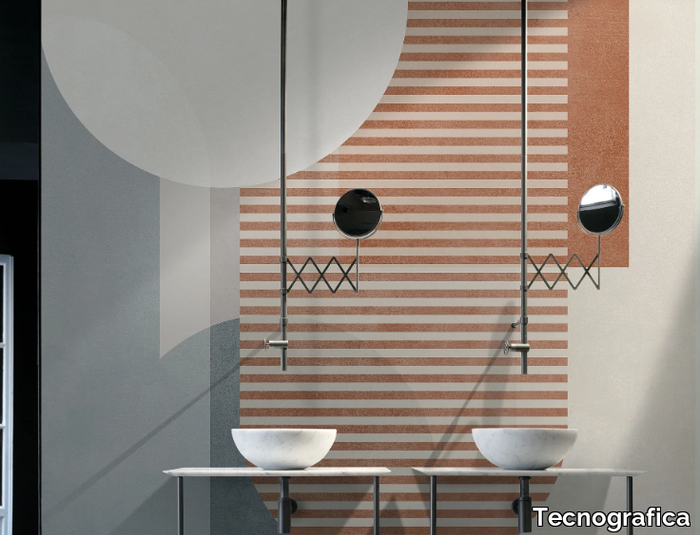 JANIS - Geometric nonwoven wallpaper _ Tecnografica