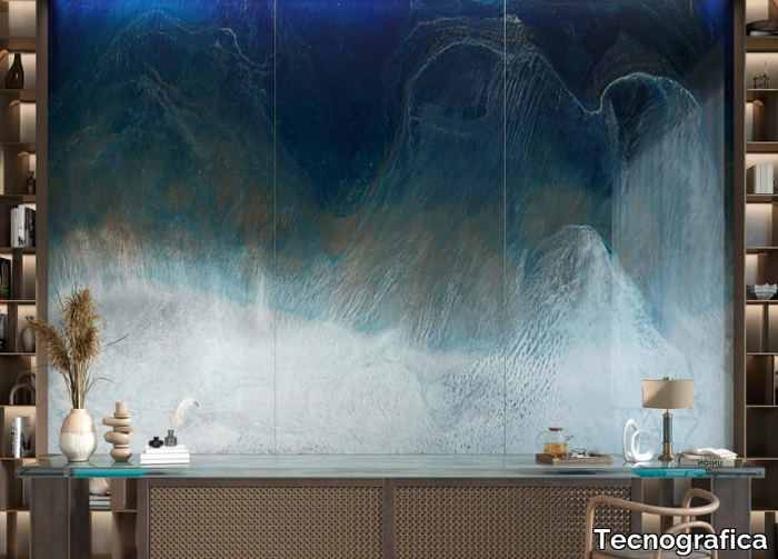 NAZARÉ - Laminated glass decorative panel. _ Tecnografica