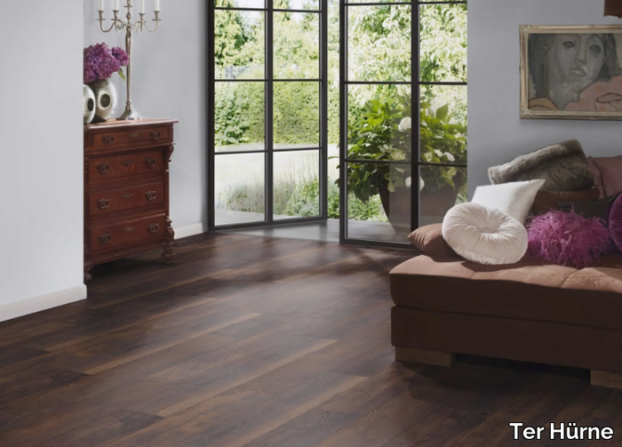 A16 OAK CUBA BROWN - Antibacterial anti-static ecological wooden flooring _ Ter Hürne