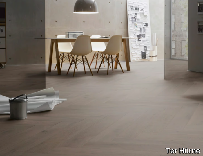 M05 OAK BASALT BROWN - 3 layers oak parquet _ Ter Hürne