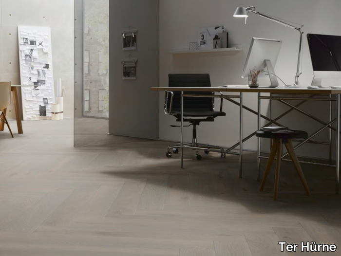 M12 OAK AZURE BROWN - 3 layers oak parquet _ Ter Hürne