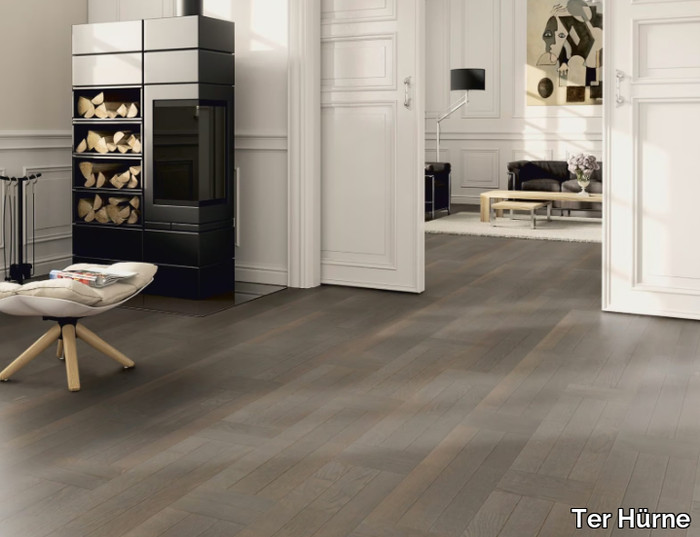 P05 OAK AZURE BROWN - 3 layers oak parquet _ Ter Hürne