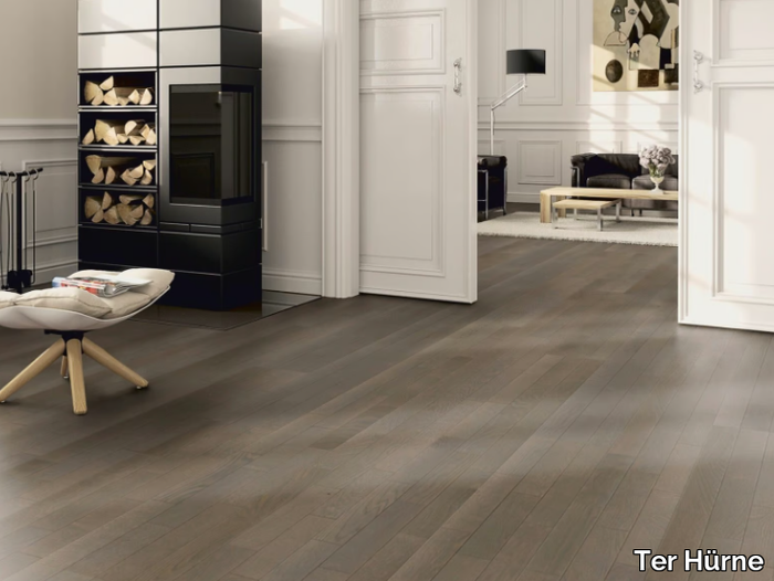 P10 OAK DESIGN AZURE BROWN - 3 layers oak parquet _ Ter Hürne