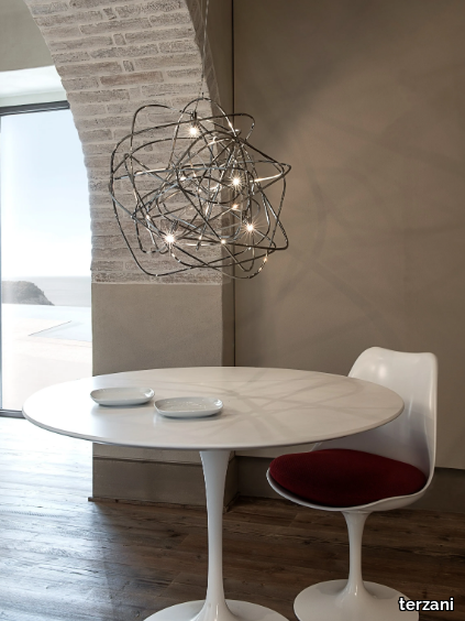 DOODLE - LED nickel pendant lamp _ TERZANI