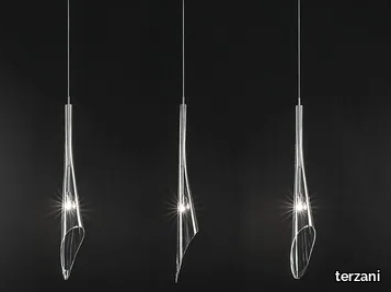 CALLE - Halogen crystal pendant lamp _ TERZANI