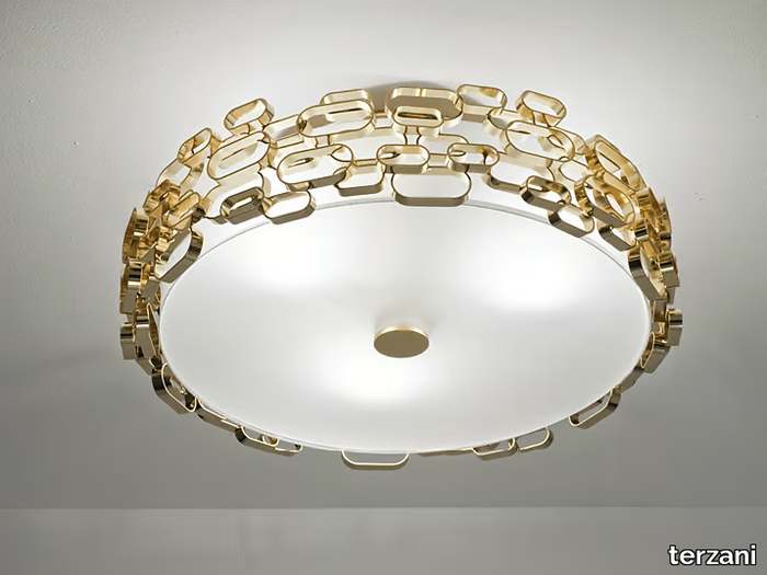 GLAMOUR - Halogen glass ceiling lamp _ TERZANI