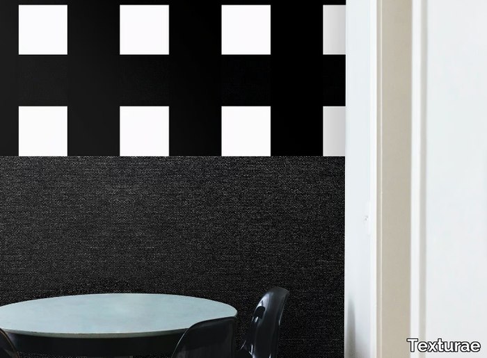 ANTITESI - MACROBLACK - Geometric washable wallpaper _ Texturae