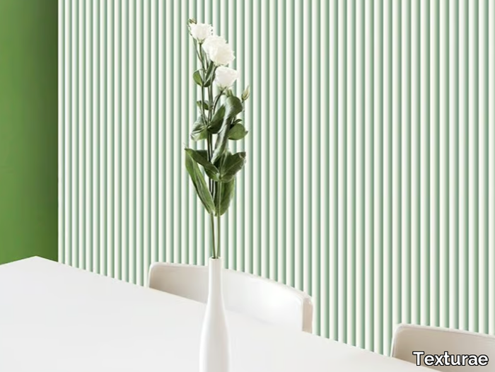 FADED LINES I - Striped panoramic wallpaper _ Texturae